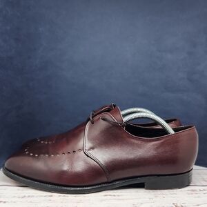 Alfred Sargent | Oxford Dress Wholecut Brogue Shoes Burgundy Brown Size US 9.5